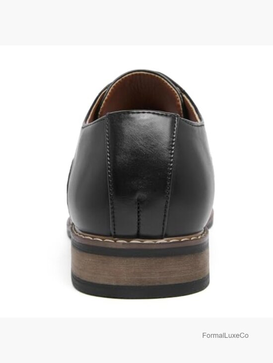 Men\'s Oxfords Cap Toe Dress Shoes Lace Up Formal Business Work main image 4